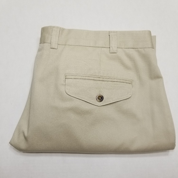 L.L. Bean Pants Ll Bean Waist Size 42 Beige Khaki Flat Front Poshmark